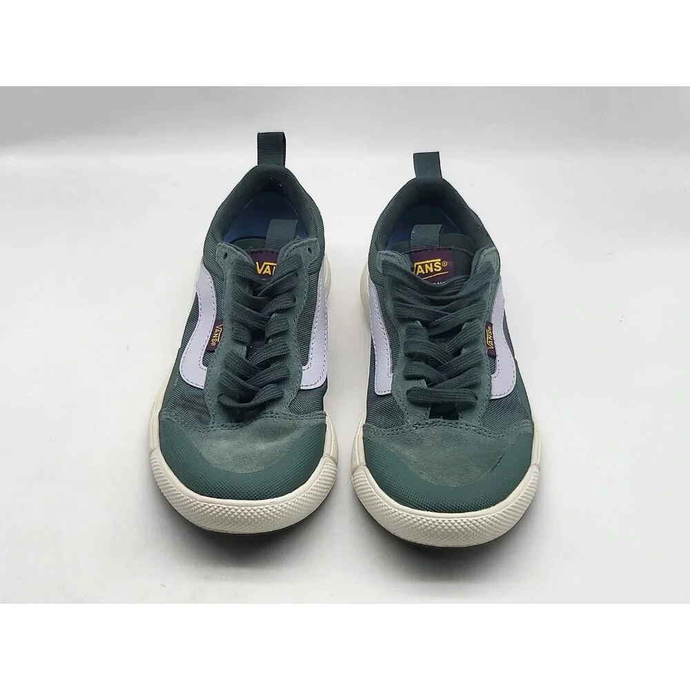 Vans UltraRange Shoes Womens Size 5.5 Green White Low Top Comfort Sneakers Skate